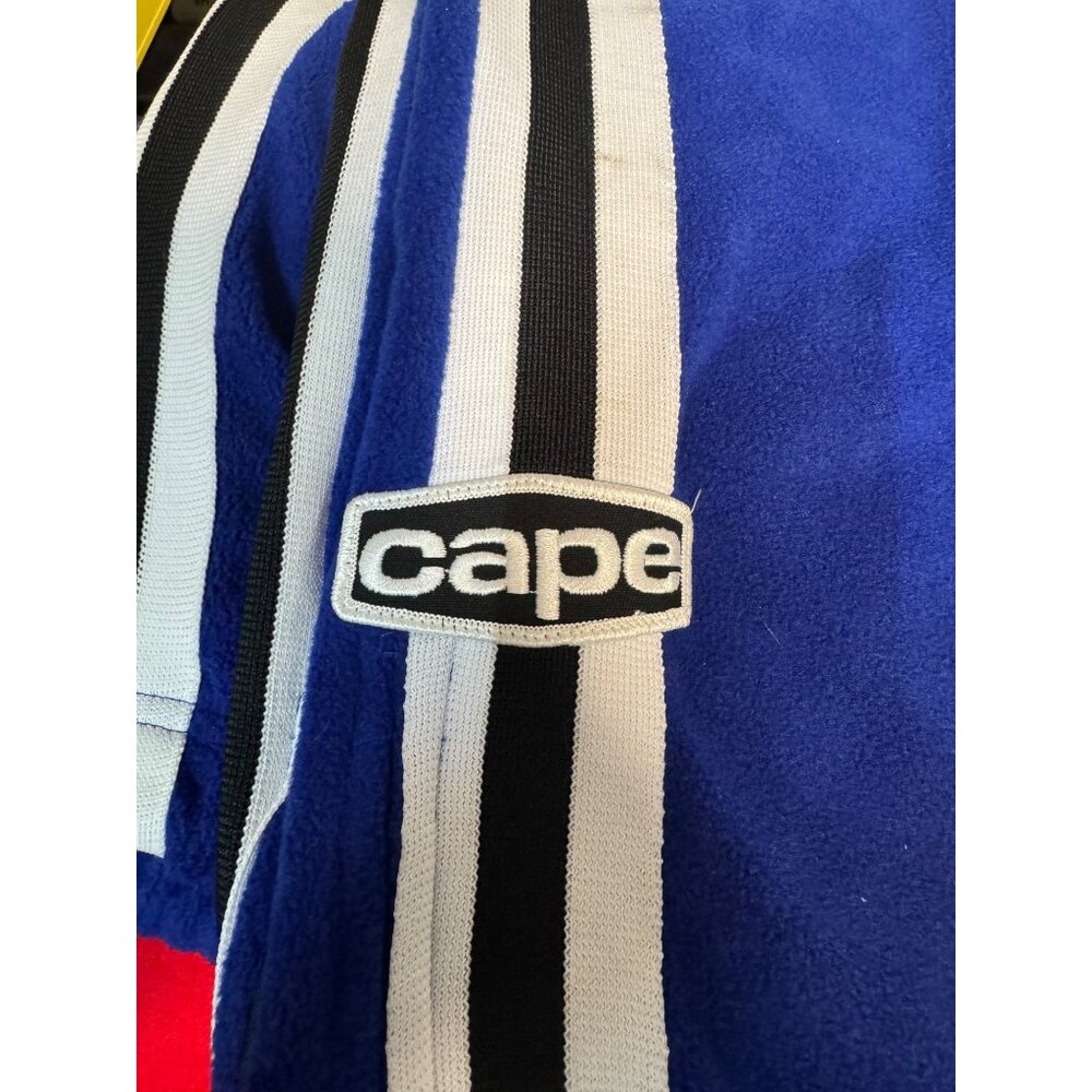 Vintage Cape Athletic Blue Track Pants With Black & White Stripes Size L - Picture 5 of 10